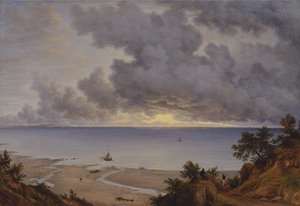 Sandown Bay，靠近怀恩岛的Shanklin Chine 作者 约翰·格洛弗